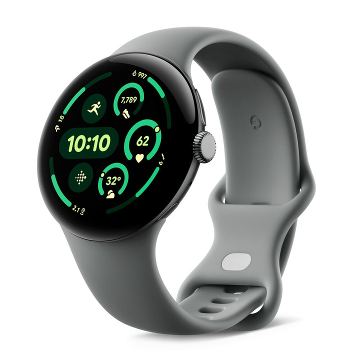 Okosóra Google Pixel Watch 3, 45mm, WiFi, Mogyorózöld