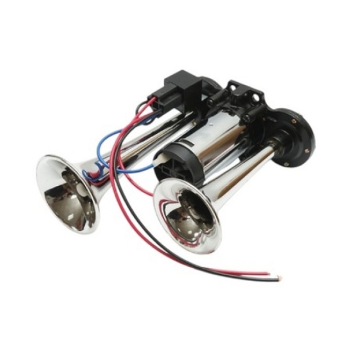 Клаксон idealSTORE 2 тромпета, захранване 12V с компресор