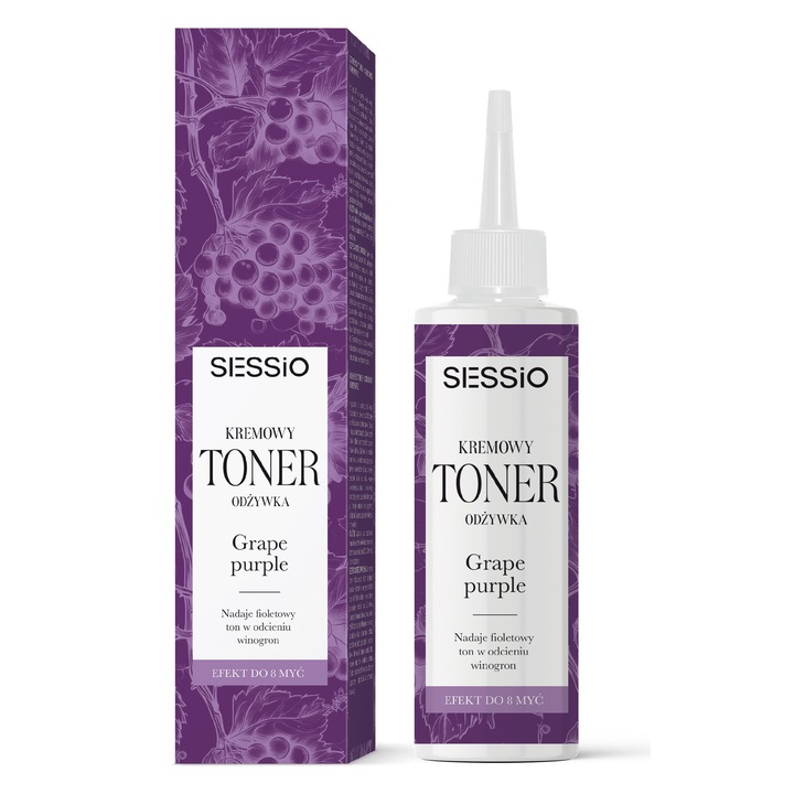 Боя за коса Sessio, тонер Grape Purple, виолетов ефект, 200 мл