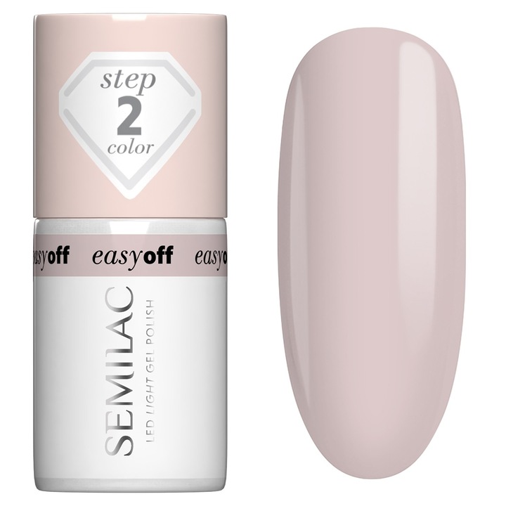 Oja SEMILAC Easy Off, nuanta Almond Milk, 7 ml