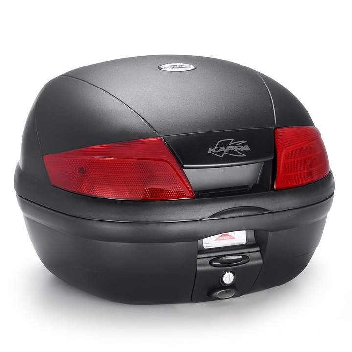Cutie top case moto Kappa K35 Action, 35L, negru-rosu, capacitate pentru casca integrala