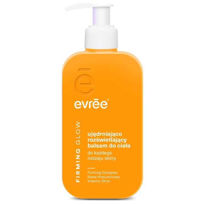 Evree testápoló, Firming Glow, 300 ml, könnyedén hidratáló, minden bőrtípusra
