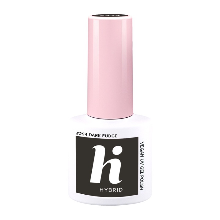 Oja Hi Hybrid 294 Dark Fudge 5 ml, culoare intensa cu twist de visine, utilizare in lampa UV/LED