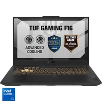Laptop Gaming ASUS TUF F17 cu procesor Intel Core 5 210H pana la 4.8GHz, 17.3'', Full HD, 144Hz, IPS, 16GB DDR4 RAM, 512GB SSD, NVIDIA GeForce RTX 3050 6GB GDDR6, No OS, Mecha Gray