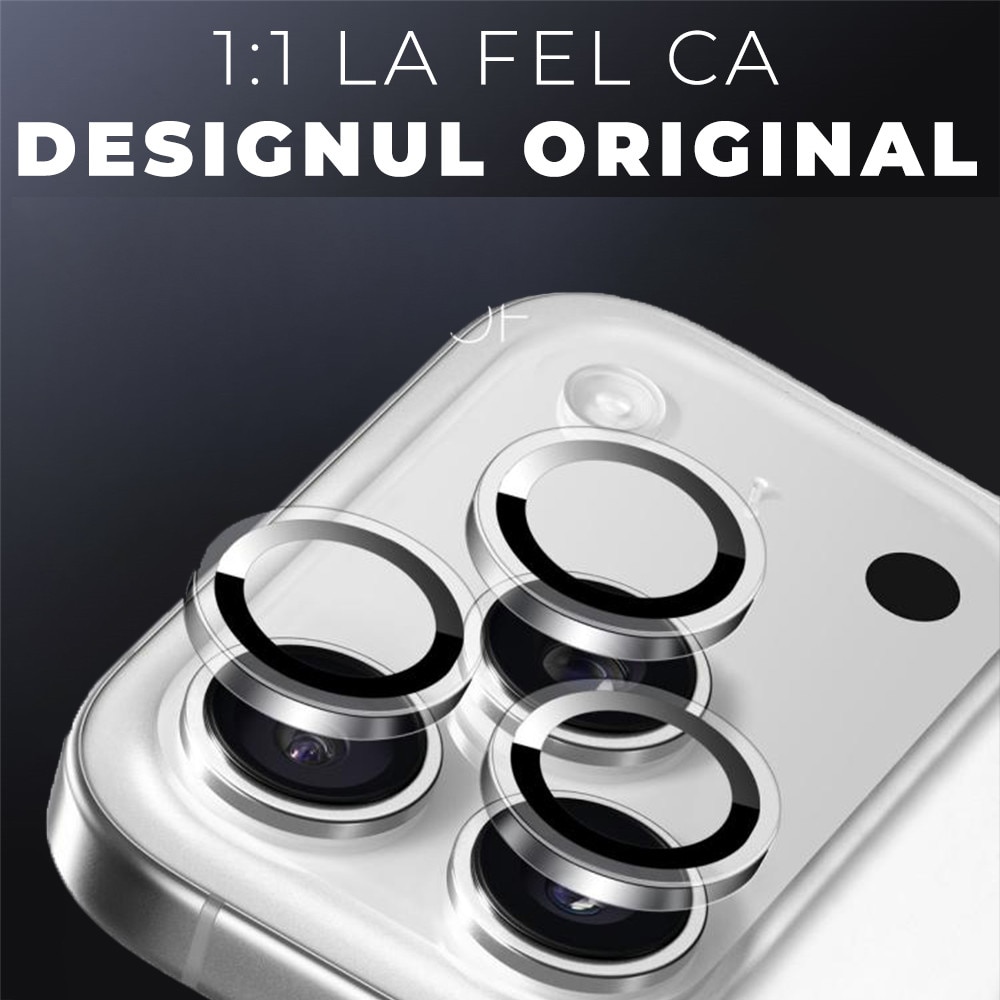 Folie Camera din sticla pentru iPhone 17 Pro, Full Cover, Protectie Profesionala, Daden, Ultra Rezistenta, Calitate Premium, Transparent