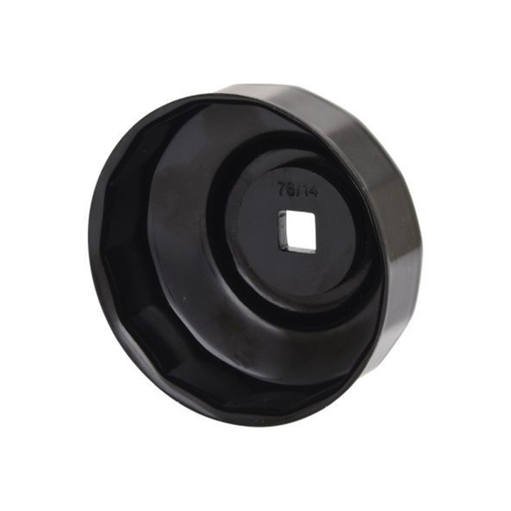 Cheie filtru ulei KS Tools 76 mm 14 laturi, patrat 3/8" DIN3120/ISO1174