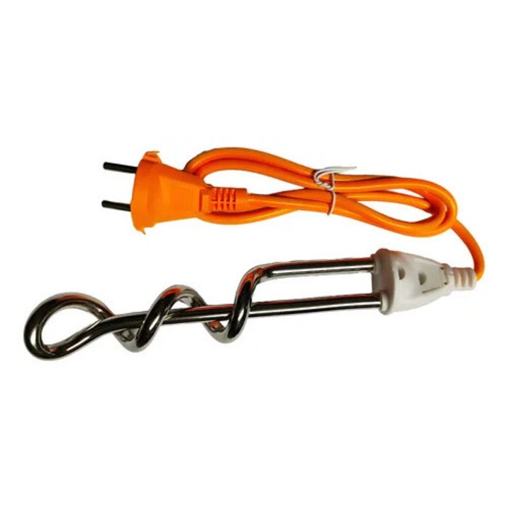 Електрически нагревател тип терполонжон 1500W, дължина 22см, устойчив захранващ кабел 1м, бърз нагревател за вода за кухня, домакинство и къмпинг SP-186