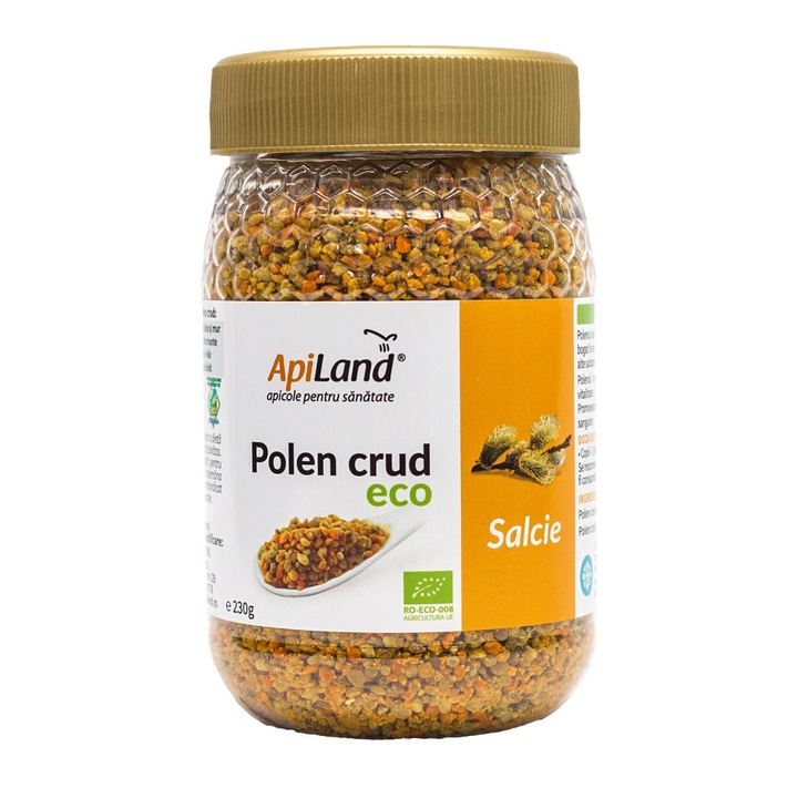 Polen crud de salcie, Apiland, eco, 230g, ideal pentru imunitate