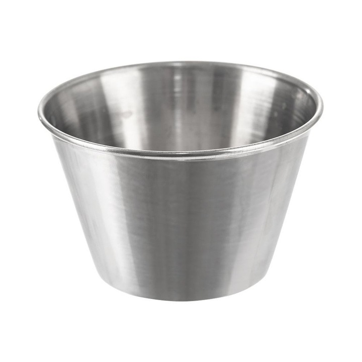 Купа за сос, Orion, 240 мл, 9.5x6 см, стомана, лесна за почистване, подходяща за съдомиялна машина, елегантна и модерна, сребриста