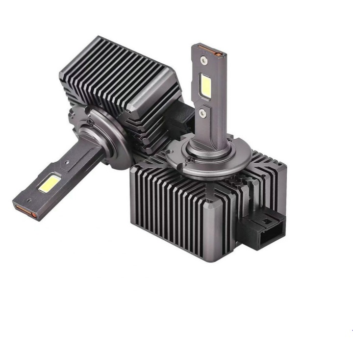 Bec LED auto idealSTORE D1S 12V-24V 6000K 5000lm, Putere 45W compatibil CANBUS