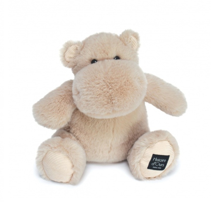 Jucarie de plus, hippotam, bej HIPCOOL- 25 cm