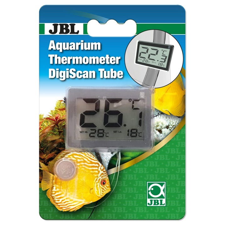Termometru digital JBL Aqua Thermometer DigiScan Tube, agățare, 5x3.5x1.8cm