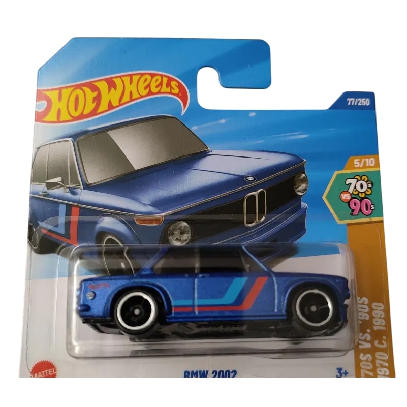 Masinuta Hot Wheels BMW 2002 Albastru 2025 1:64 - eMAG.ro