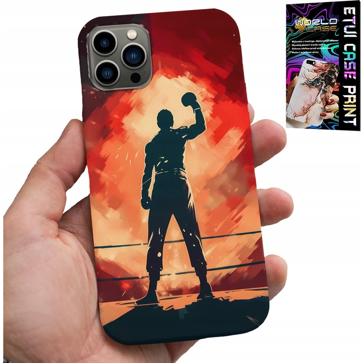 Tok iPhone 11 Pro Max-hoz, World Case, MMA Warriors design, szilikon, többszínű