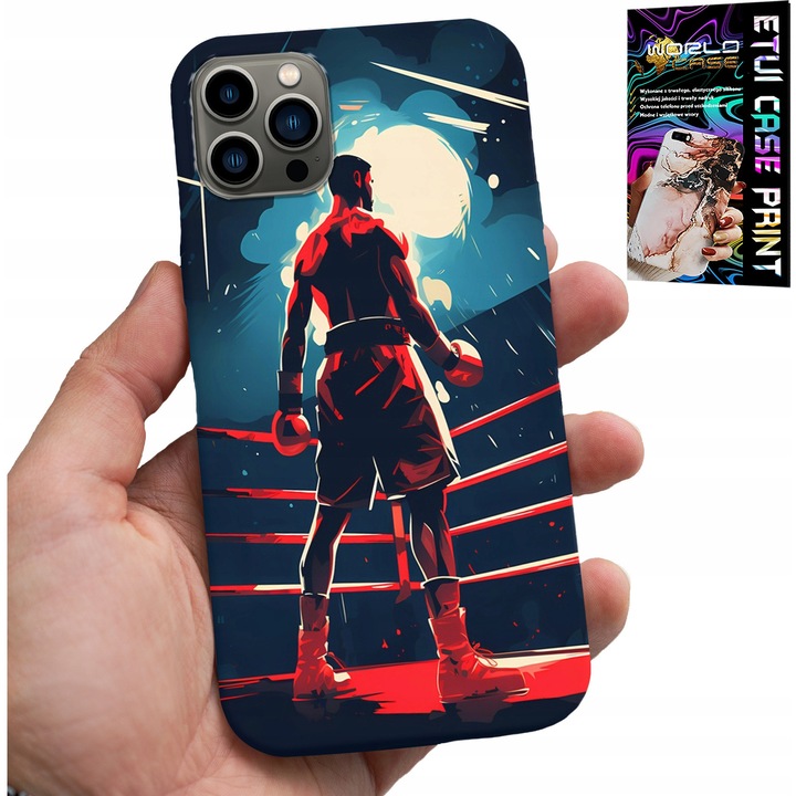 Carcasă pentru iPhone 11 Pro, World Case, silicon, imprimeu colorat, protecție accentuată