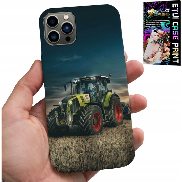 Tok iPhone 11 Pro-hoz, World Case, traktor design, szilikon, 0,2 mm