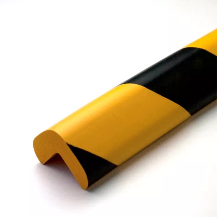 Protectie colturi, pentru semnalizare, din spuma, negru-galben, 90cm