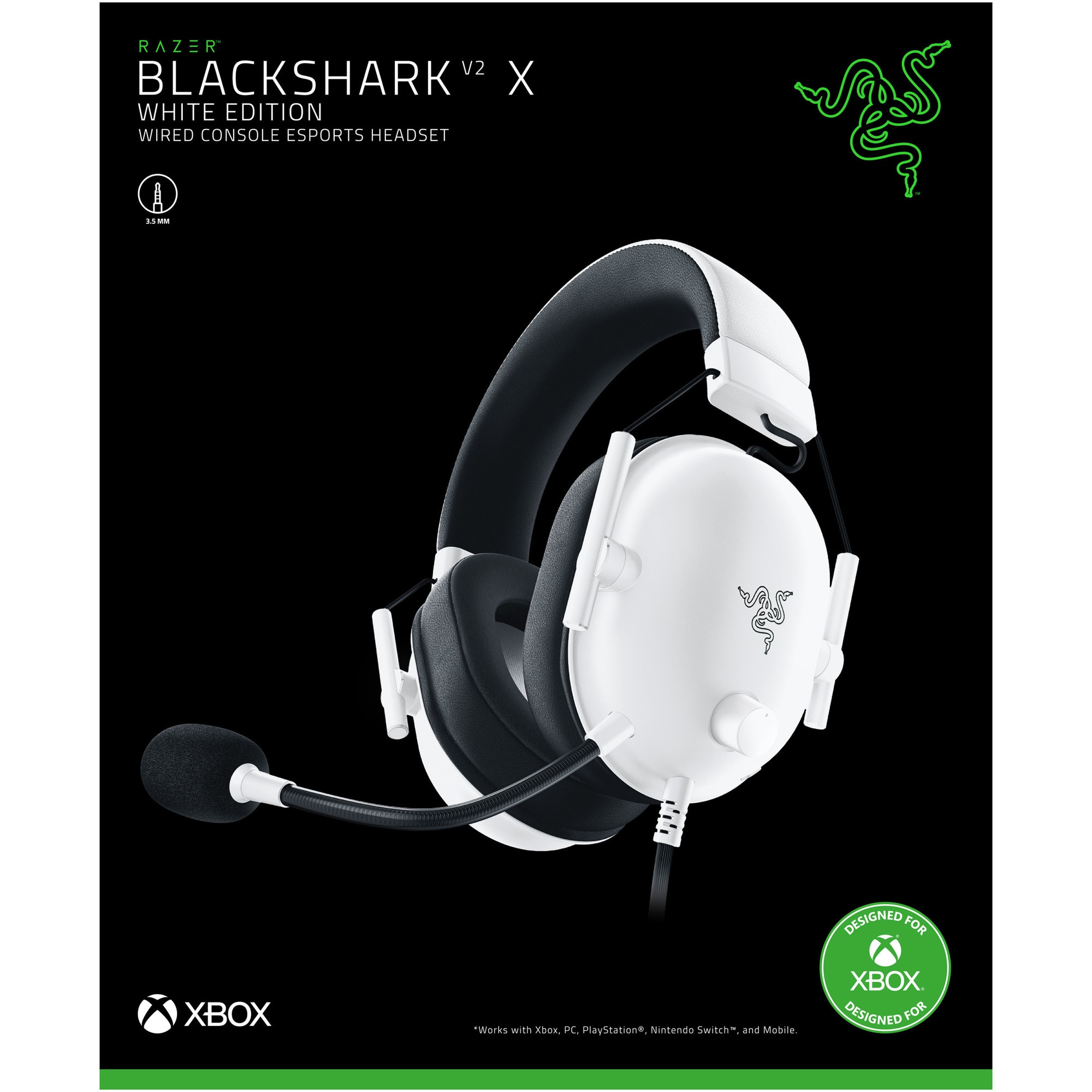 Casti gaming cu fir Razer Blackshark V2 X, Multiplatforma: PC