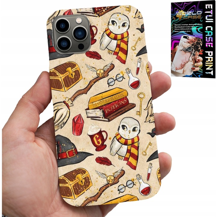 Tok iPhone 12 Pro Max-hoz, World Case, szilikon, színes nyomtatás, üveggel együtt