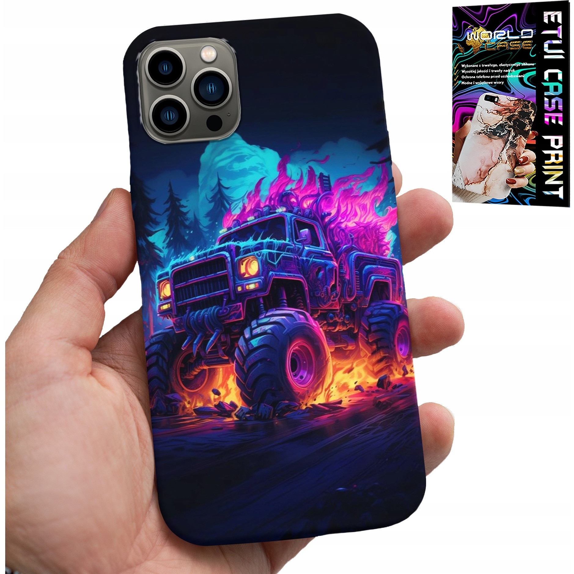 Caz pentru telefon, World Case, Monstertruck Mega Truck Designs