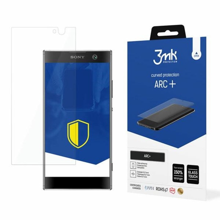 Folie protectie 3MK ARC+ Fullscreen pentru Sony Xperia XA2, transparenta, rezistenta la zgarieturi
