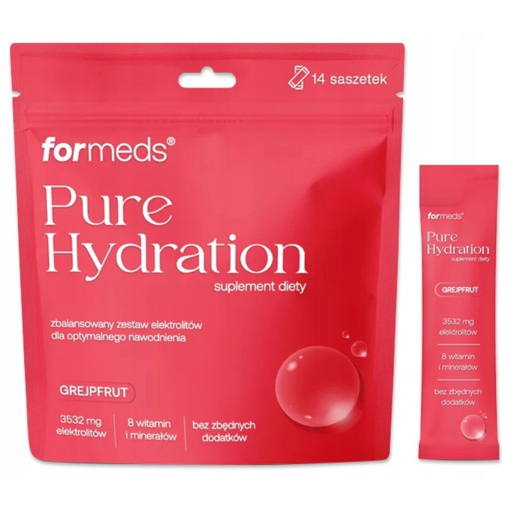 Formeds Pure Hydration, electroliti, grapefruit, set 14 pliculete