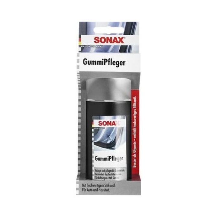 Gumiápoló oldat, Sonax, 100 ml, buborékcsomagolás