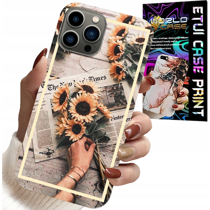 Husă pentru iPhone 11 Pro, World Case, floral, silicon, multicolor