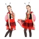 Costum buburuza KidMania cu accesorii, rochie si aripi, 7-8 ani, 128 cm