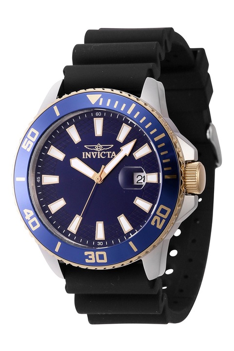 Invicta, Часовник Pro Diver със силиконова каишка, Черен
