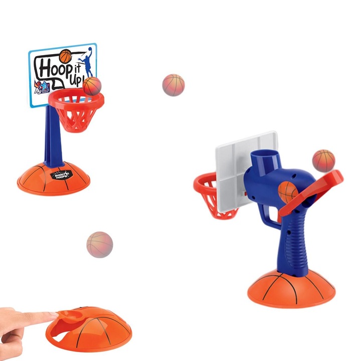 Joc de Masa Cos de Baschet 3 in 1, Albastru, Plastic, Distractie pentru Toata Familia, Ideal pentru Petreceri si Timp Liber