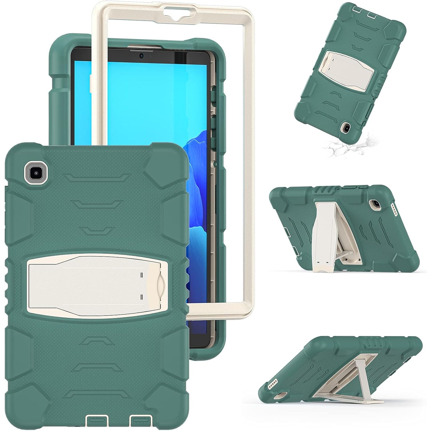 Husa, Sigloo, pentru Samsung Galaxy Tab A7 Lite, protecție 360, suport integrat, verde