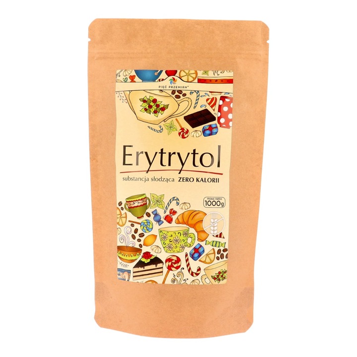Eritritol 1 kg, Piec Przemian, natural, fara calorii