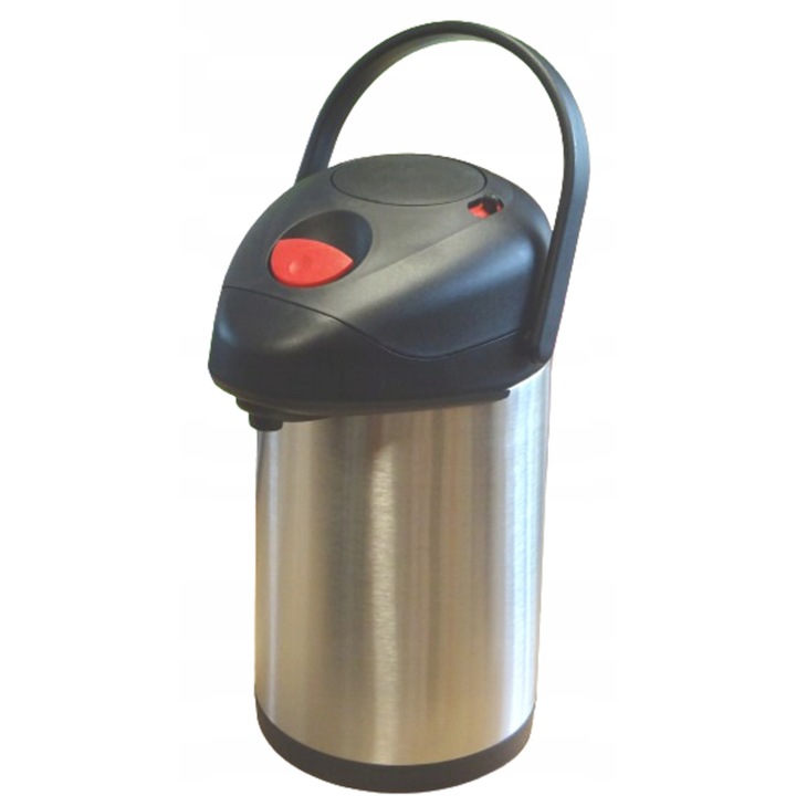 Termos De Masa cu Pompa, Otel Inoxidabil, Gri / Negru, 3.5 litri