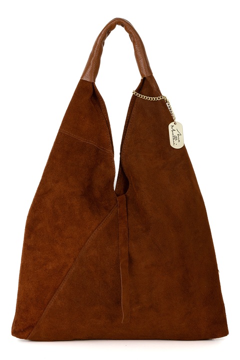 Anna Morellini, Geanta hobo din piele intoarsa, Maro scortisoara, Caramel