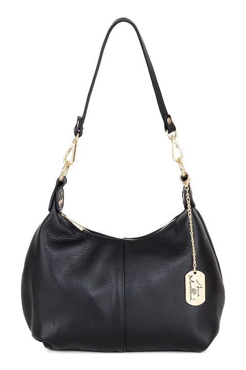 Anna Morellini, Кожена чанта с отделяща се презрамка, Черен