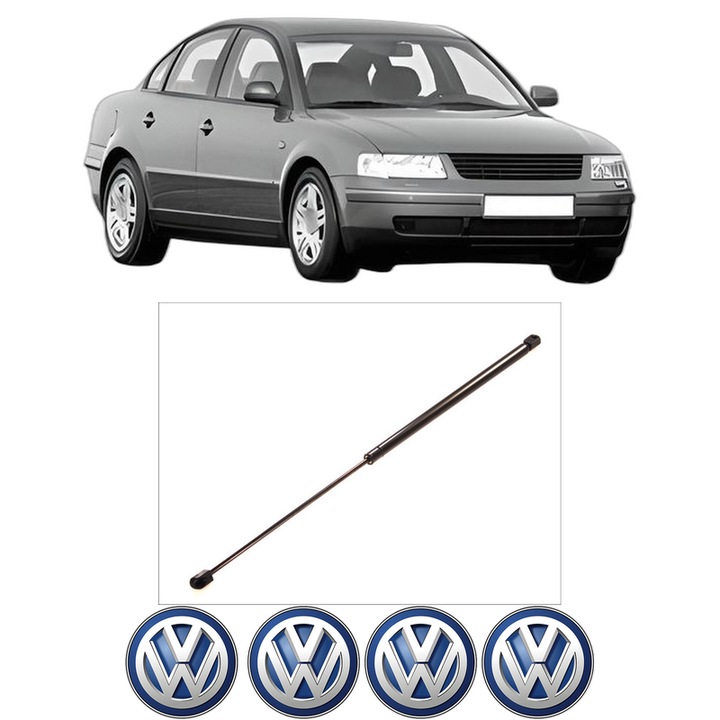 Amortizor capota pentru Volkswagen PASSAT B5 (3B2) din 1996-2000, KROSNO, 4 stickere auto Volkswagen