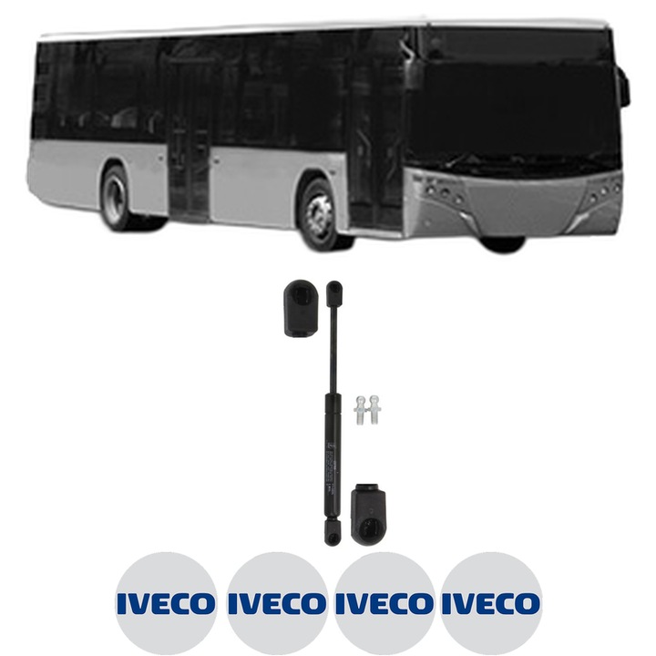 Amortizor capota pentru IVECO CITYCLASS din 1997, KROSNO, 4 stickere auto IVECO