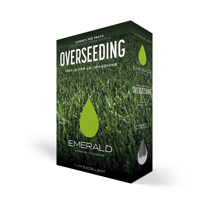 Seminte Gazon Reinsamantare, Gama Profesionala – OVERSEEDING, 1 Kg – Emerald Green Italia