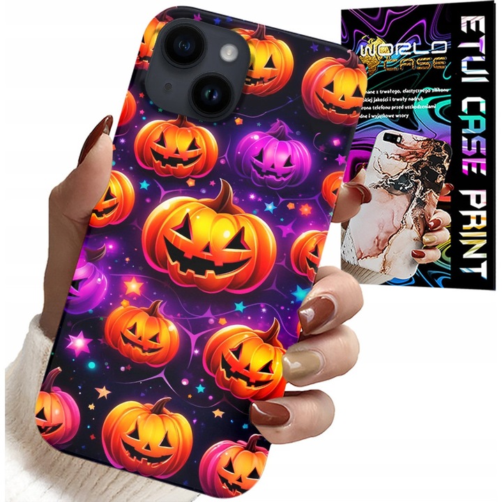 iPhone 13 tok, World Case, Halloween, tökök, szilikon