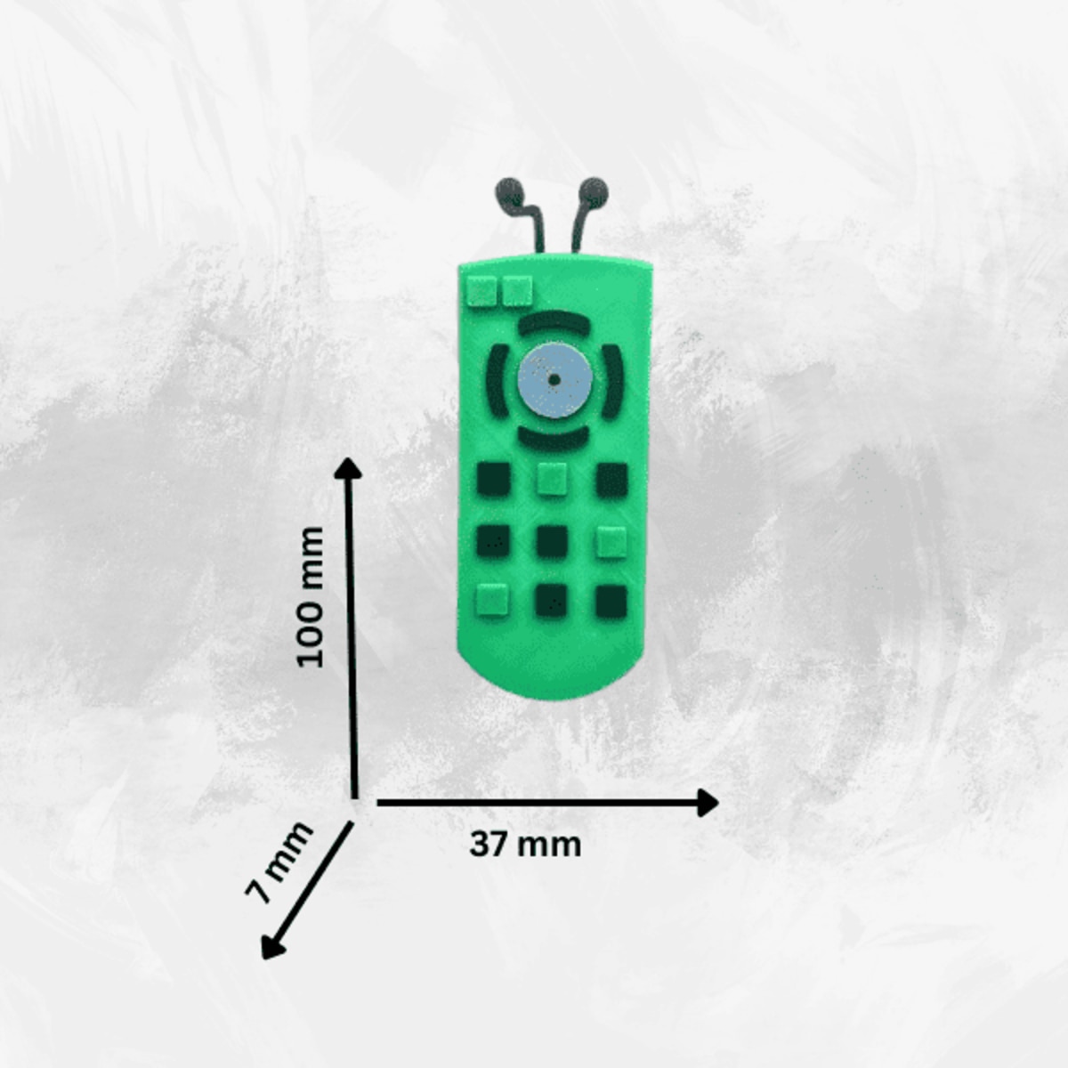 Figurină Vee Remote, Lulu's Prints, Dandy's World, verde, 100x37x7