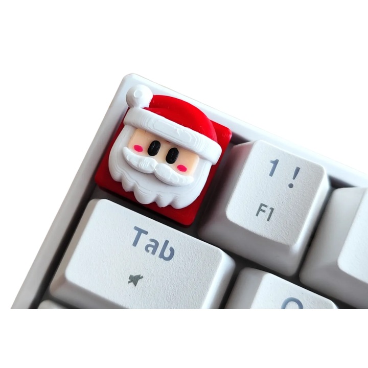 Tasta decorativa Santa Claus pentru tastatura mecanica, Studio3D, multicolor, plastic