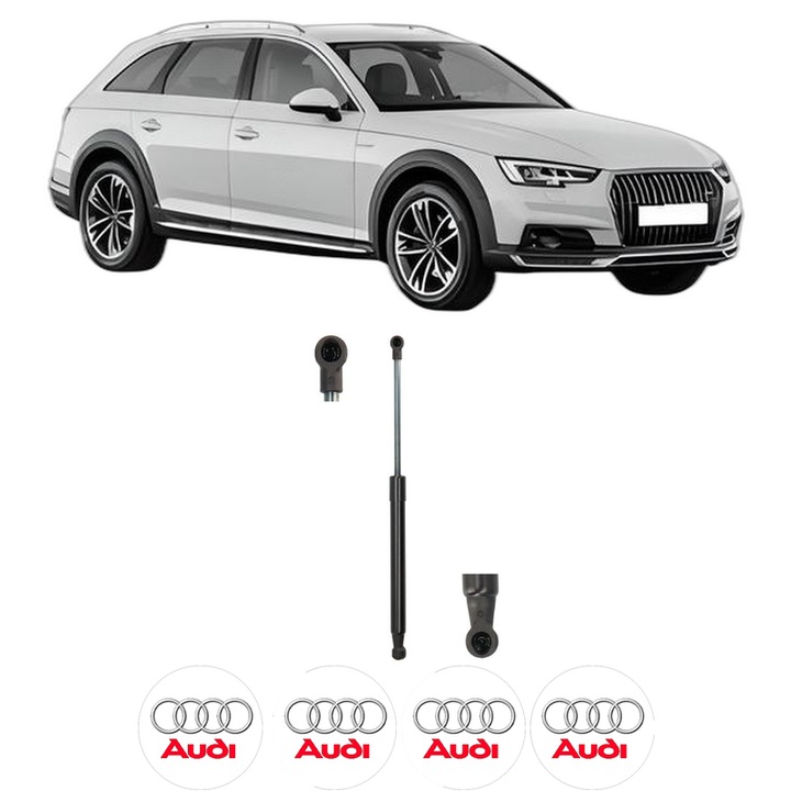 Amortizor capota pentru AUDI A4 Allroad B9 (8WH, 8WJ) din 2016-2019, KROSNO, 4 stickere auto AUDI
