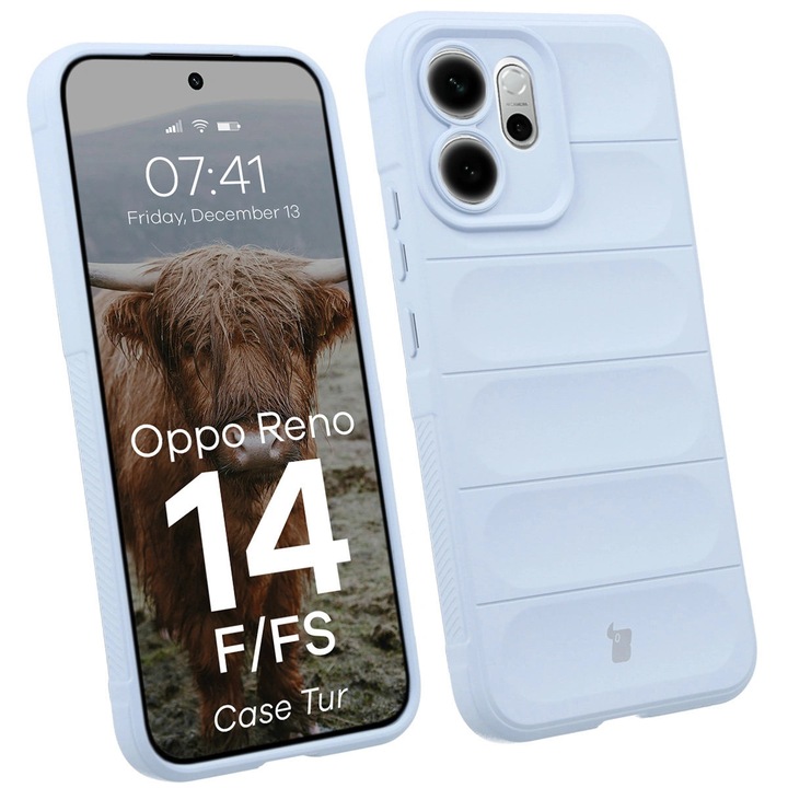 Husa, Bizon Case Tur pentru Oppo Reno 14 F / 14 FS, albastru deschis