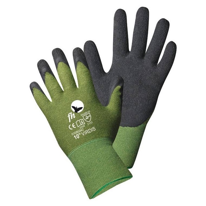 Manusi de protectie Cerva, 9, bambus/nylon, rezistente la impact, negru