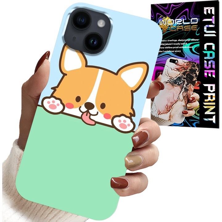 Telefontok, World Case, iPhone 14 Plus, gumi, többszínű