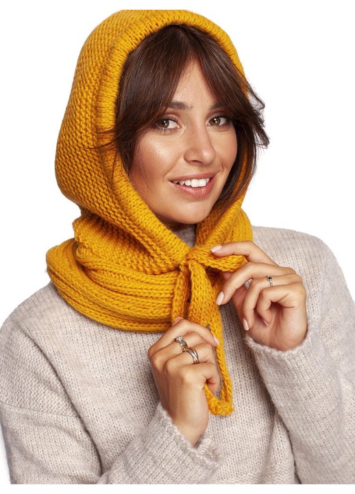 Esarfa Infinity BE Knit, Model 171247, Galben