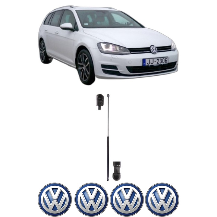 Amortizor capota pentru Volkswagen GOLF VII Variant (BA5, BV5) din 2013-2021, KROSNO, 4 stickere auto Volkswagen