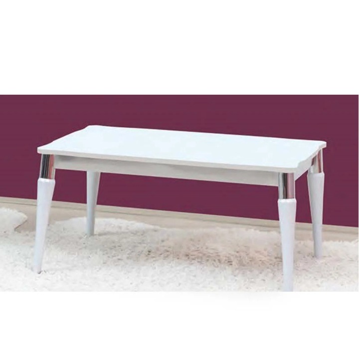 Masuta cafea Expomob GRS 2235, dimensiune 109x69x45 cm, culoare alb