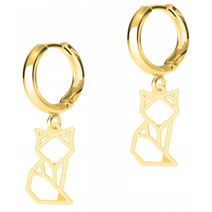 Ezüst Talizmán, Larezo, 100% 925-ös aranyozott ezüst, Tökéletes ajándékötlet, Díszdobozzal, Leverback zárrendszer, 0.3 g, 1.7 cm, Arany